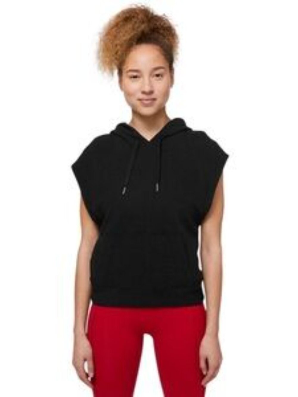 Lululemon Easy Going Sleeveless Hoodie Size 10 Black